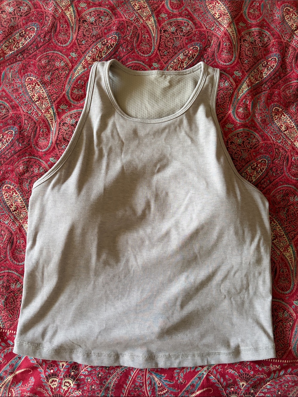 Vuori Ribbed Tank Top in Light Crepe Rose